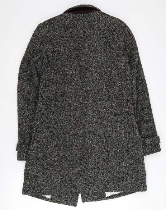 Clockhouse Women's Grey Tweed Pea Coat Size S