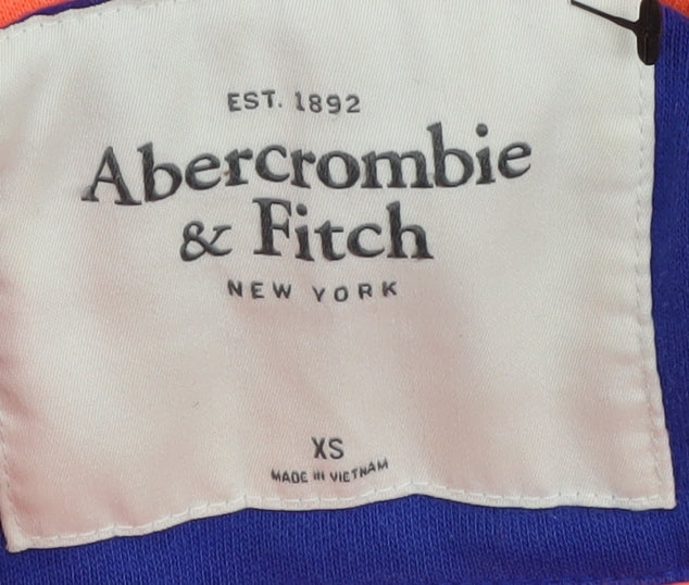 Abercrombie & Fitch Women's XS Orange Full Zip Hoodie