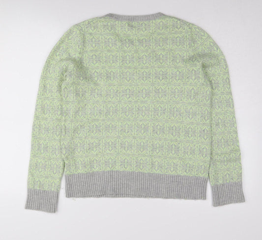 Gap Women's Green Pullover Jumper Medium