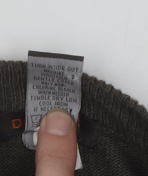 Dockers Men's Green Argyle Pullover Jumper