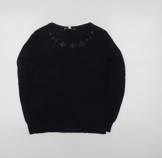 Womens UK Size S Fenn Wright Manson Black Pullover Jumper