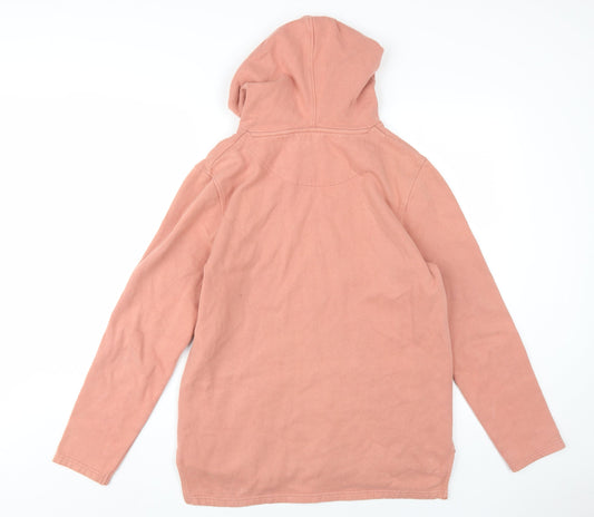Topman Men's Pink Hoodie XS, Pullover, Hooded, Cotton Blend