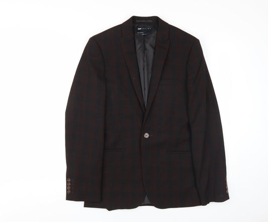 Mens UK Size 34 ASOS Regular Black Suit Jacket