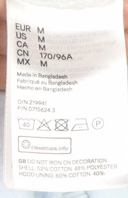 H&M Women’s Blue Pullover Hoodie, Size M