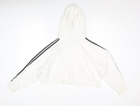Adidas Women's White Pullover Hoodie Size 8