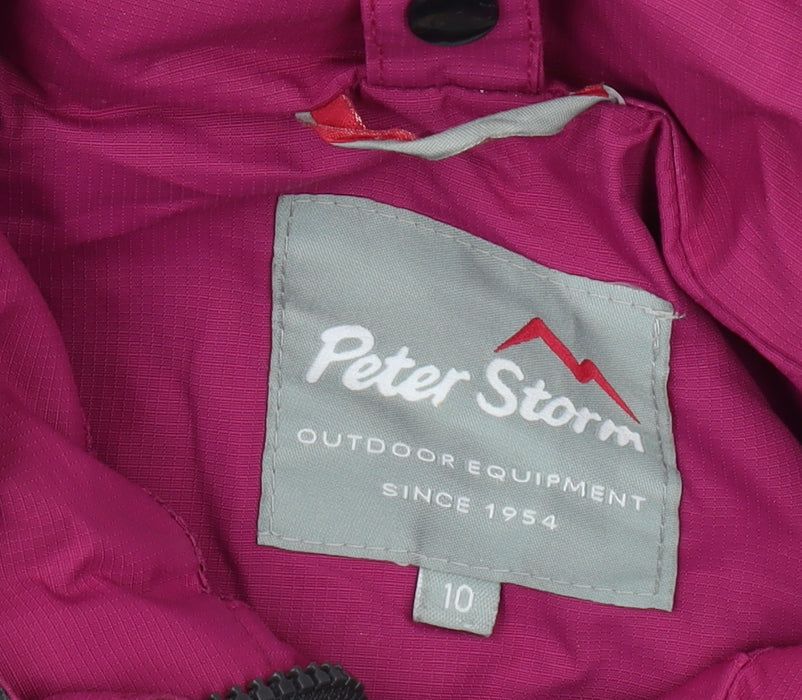Womens UK Size 10 Peter Storm Pink Parka Coat