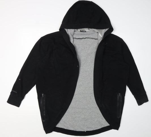 Womens UK Size 10 Everlast Black Full Zip Hoodie