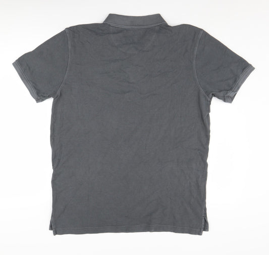 Old Khaki Men's Grey Large Polo Shirt, Cotton, Short Sleeve