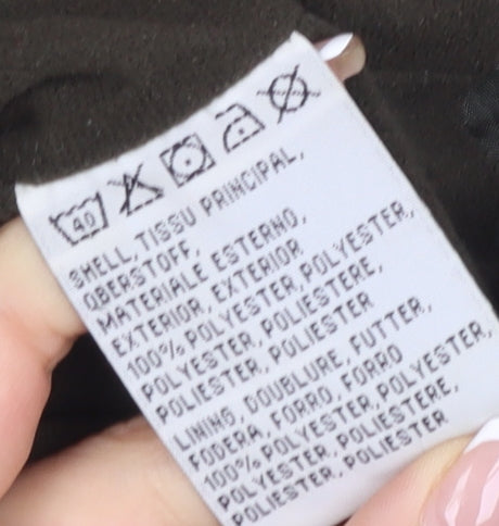 Brand and care label for O'Neill Women's Green Parka Jacket, size 12, - Casual Outdoor Wear