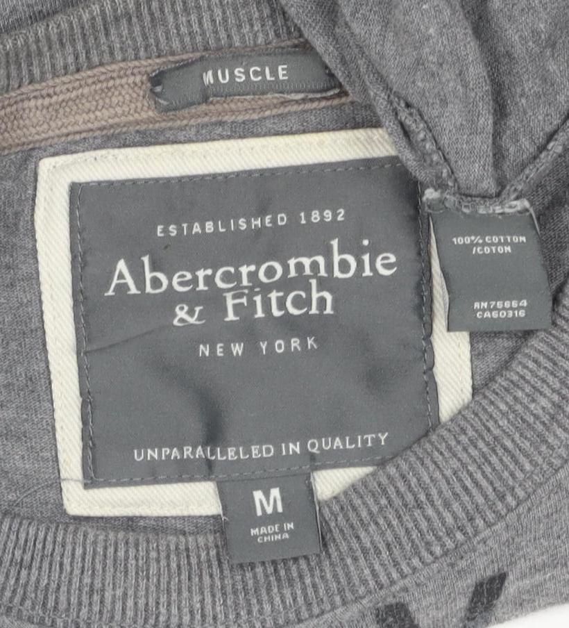 Abercrombie & Fitch Men's Grey M Graphic Sweatshirt