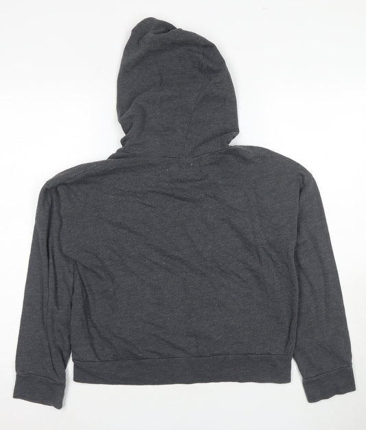 Hollister Women's Grey M Pullover Hoodie Logo