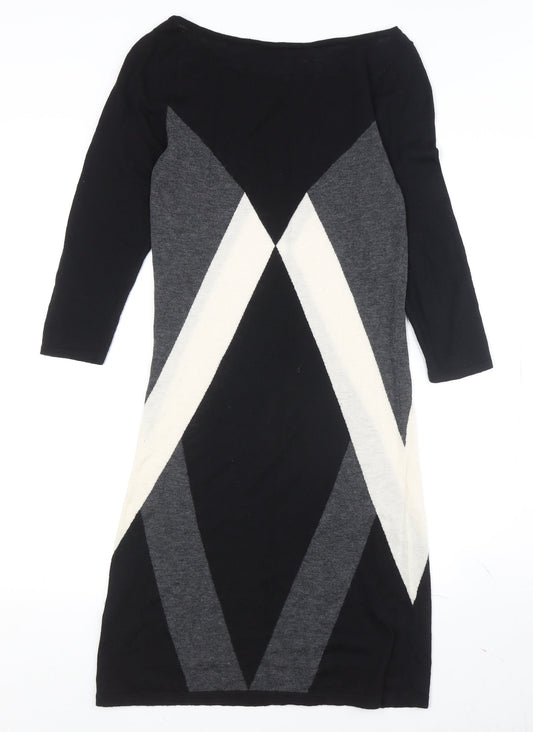 French Connection Women's Black Diamond Dress, Size 10