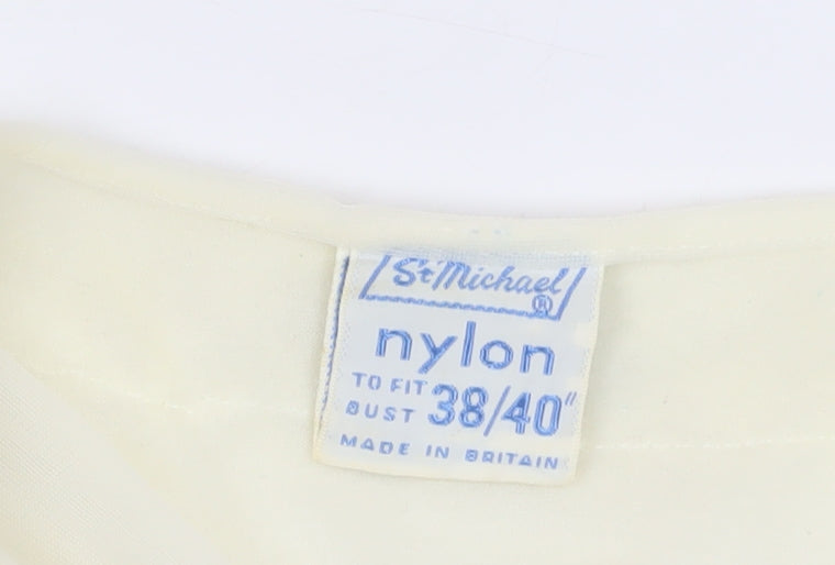 Womens UK Size M St Michael Ivory Basic Blouse