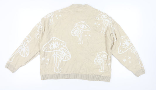 ASOS DESIGN Women's Beige Pullover Jumper - S