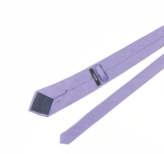 George Men's Purple Geometric Slim Tie One Size