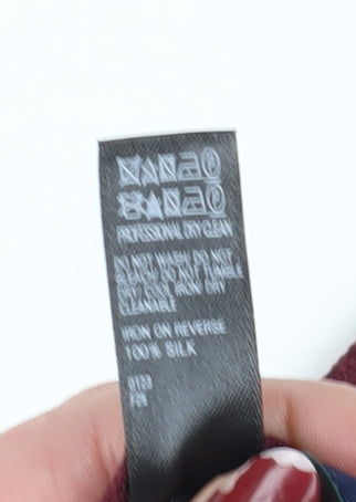 Marks and Spencer Men's Red Silk Slim Tie