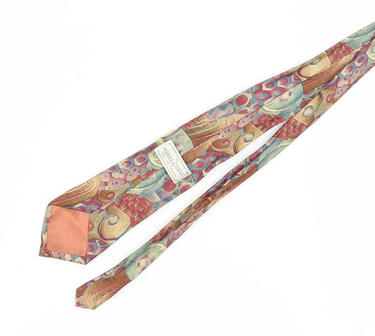 Woods & Gray Men's Multicoloured Silk Geometric Tie
