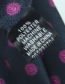 Moss London Men's Black Polka Dot Slim Tie