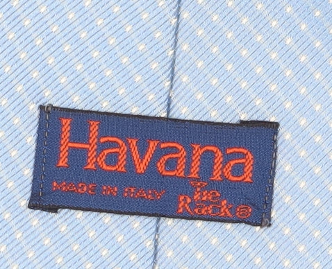 Havana Men's Blue Geometric Silk Tie, One Size