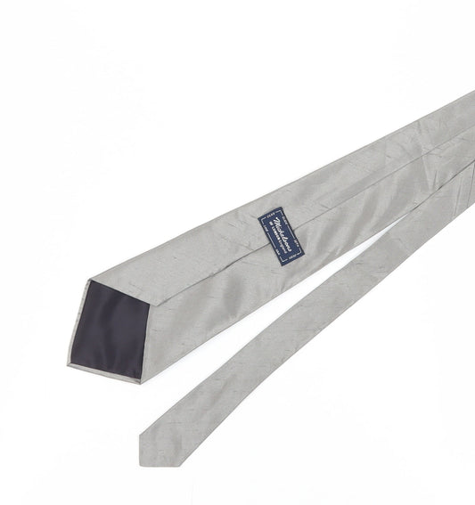 Michelsons of London Grey Silk Men's Tie