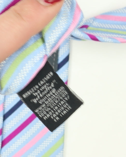 Ted Baker Men's Multicoloured Striped Silk Tie