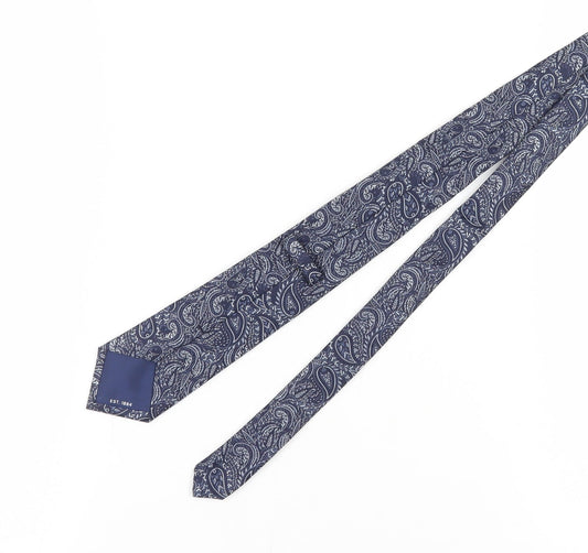 Marks and Spencer Men's Blue Silk Paisley Tie