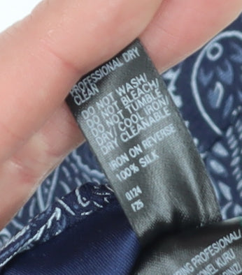 Marks and Spencer Men's Blue Silk Paisley Tie