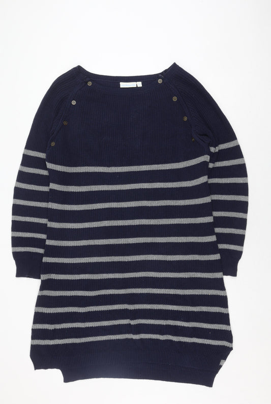 Womens UK Size M JoJo Maman Bébé Blue Jumper