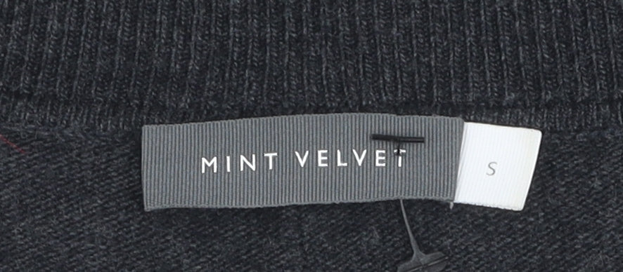 Womens UK Size S Mint Velvet Grey Pullover Jumper