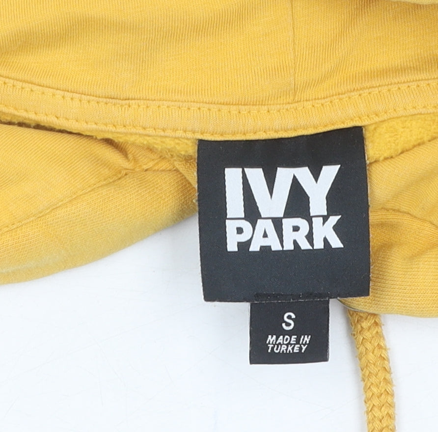Unisex Adults UK Size S IVY PARK Yellow Pullover Hoodie