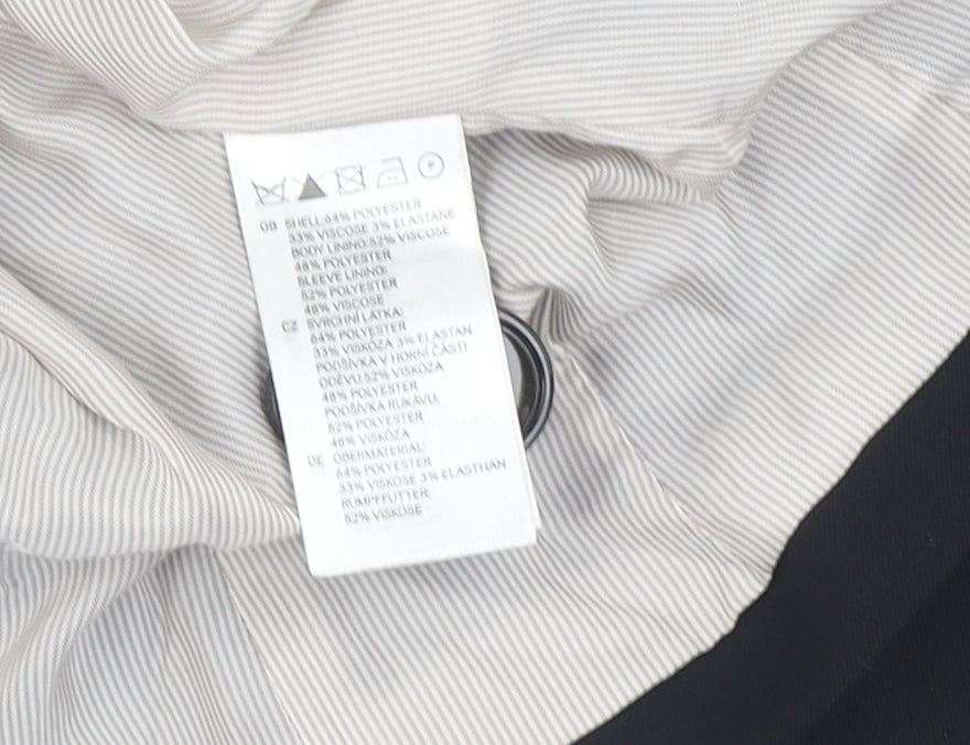 H&M Women's Black Blazer Size 6 Regular Fit