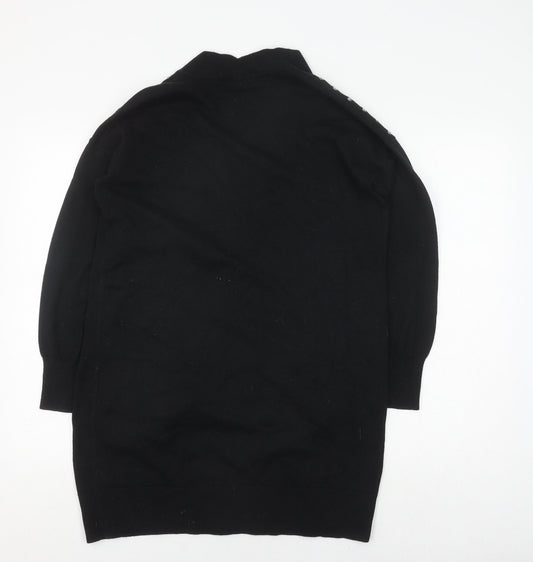 Womens UK Size S Wallis Black Cardigan Jumper