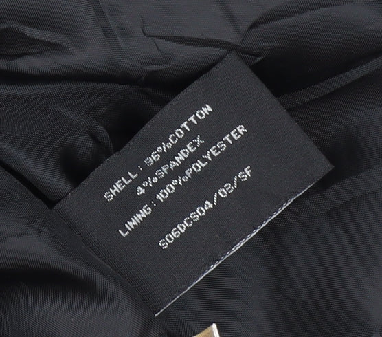 Elvi Women's Black Floral Coat Size 6 Casual