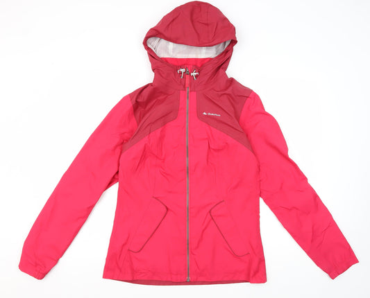 Womens UK Size 2XS Quechua Pink Rain Coat