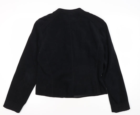 Marks & Spencer Women's Black Zip Jacket Size 14