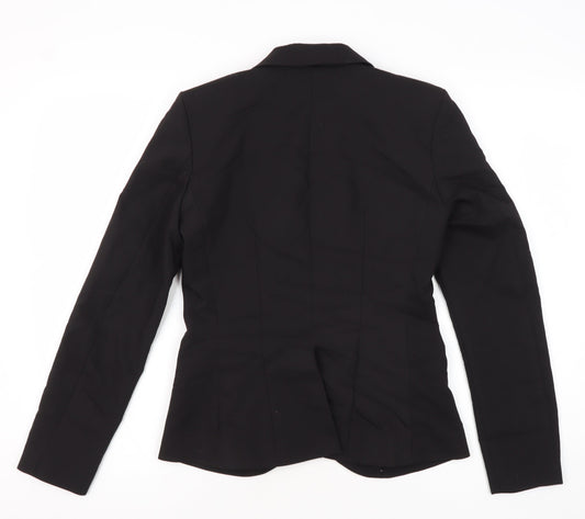 H&M Women's Black Suit Jacket Size 6 Modern Style