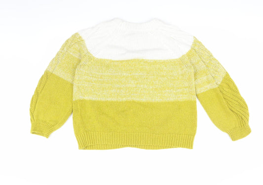 VILA Women's Multicolour Cable Knit Jumper, Size L