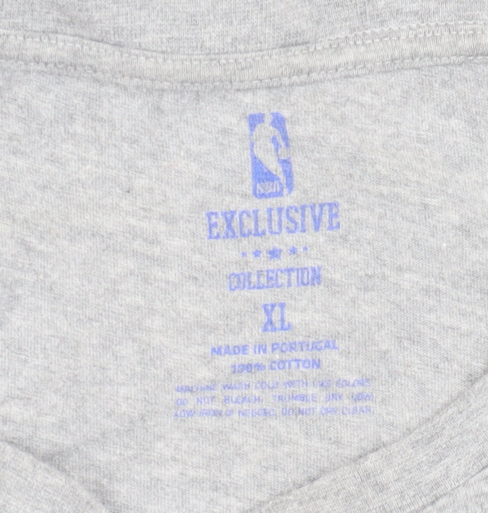 NBA Men's Grey XL Sports Short Sleeve T-Shirt