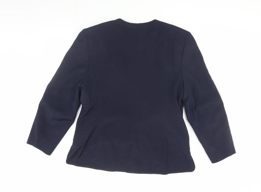 Jacques Vert Women's Navy Jacket, Lined, Size M