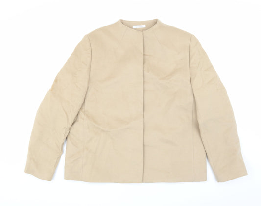Womens UK Size 16 Marks and Spencer Beige Basic Jacket