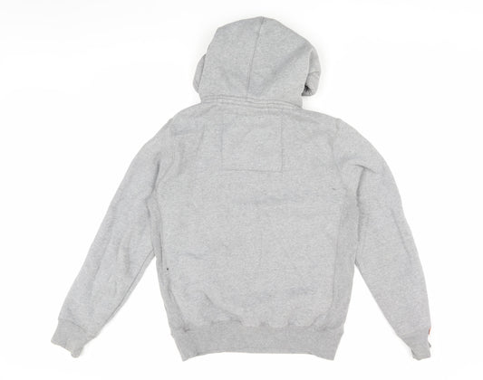Superdry Men's Grey Pullover Hoodie, Size M