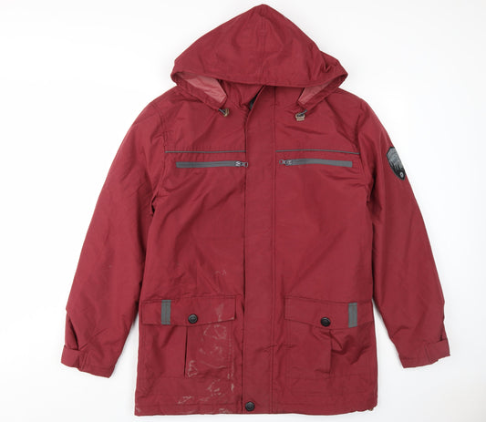 Mens UK Size S Atlas for Men Red Parka Coat