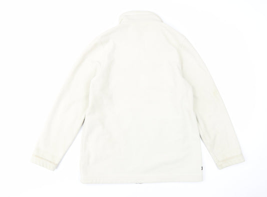 Aigle Men's White Jacket - Size 16, Casual Zip-Up