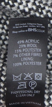 Womens UK Size 18 BHS Black Basic Jacket