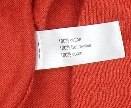 Womens UK Size L Sandwich Red Cardigan Jumper