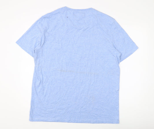 Lyle & Scott Men's Blue Crew Neck T-Shirt, Size S