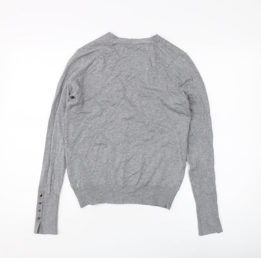 Womens UK Size 12 Zara Grey Cardigan Jumper