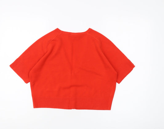 Womens UK Size 14 NEXT Red Cardigan Jumper