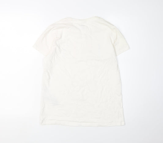 Womens UK Size S Levi's White Basic T-Shirt