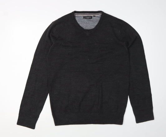 Mens UK Size M Brave Soul Black Pullover Jumper